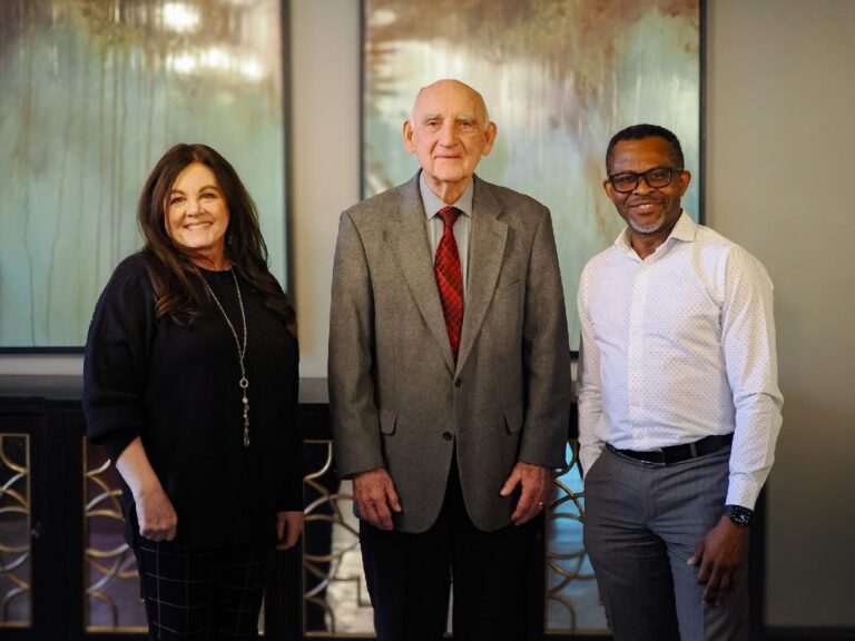 AIM Institute Former and Present CEOs Gather; from left, Dr. Kandace Miller, Dr. Bob Sweeney, Dala Alphonso